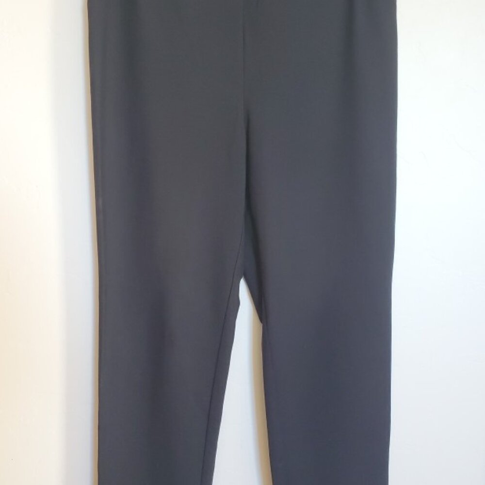 J. Jill Black Slim Leg Ponte Pull-On Stretch Pants L